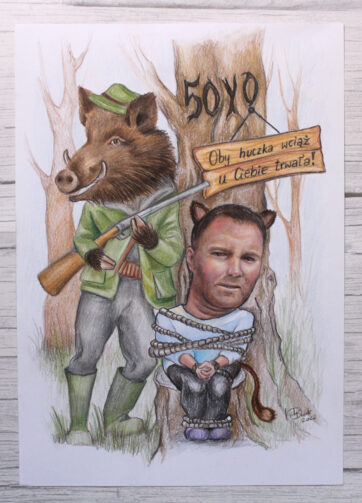 Zabawny portret - karykatura