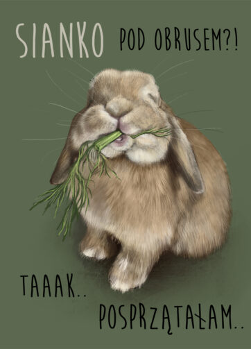 Plakat świąteczny #2 Sianko pod obrusem