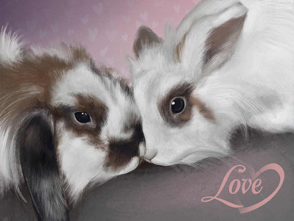 Plakat Walentynki #1 Love