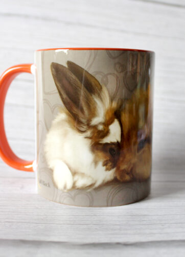 Kubek z królikami - Kawa tylko z Tobą