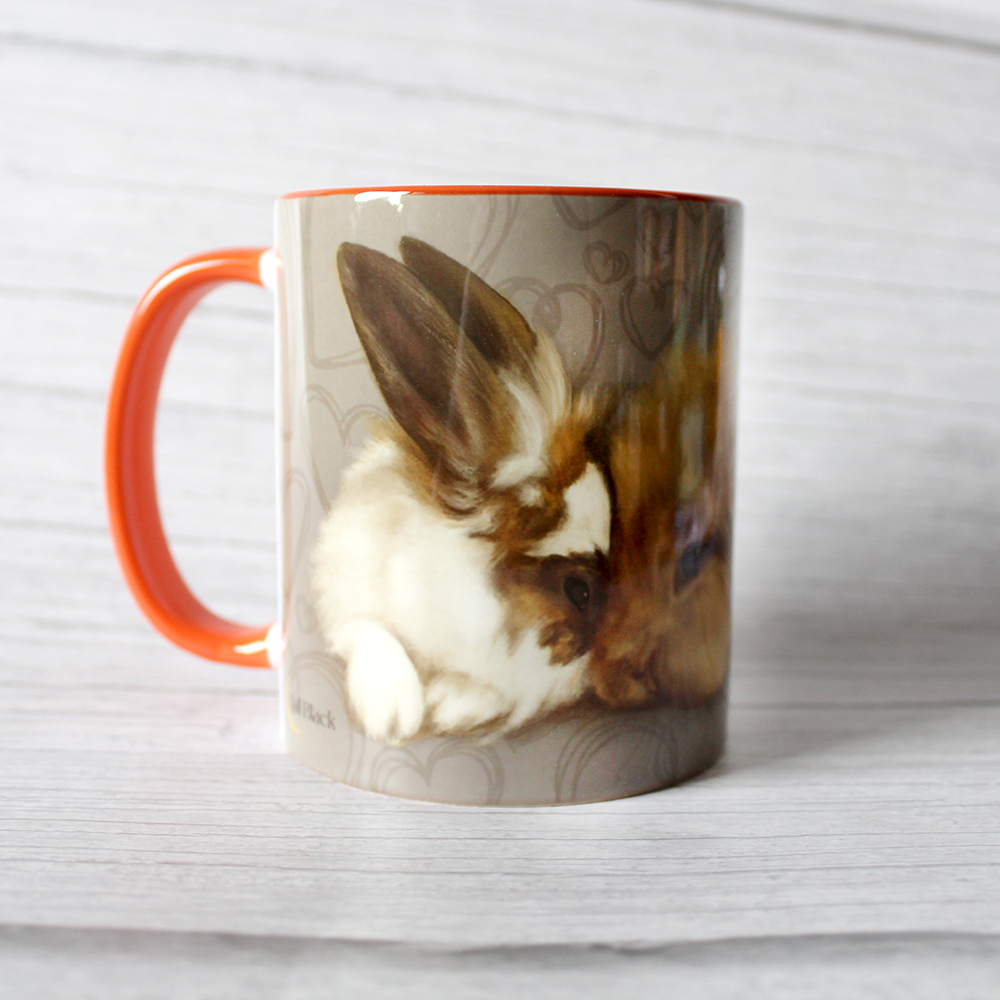Kubek z królikami - Kawa tylko z Tobą