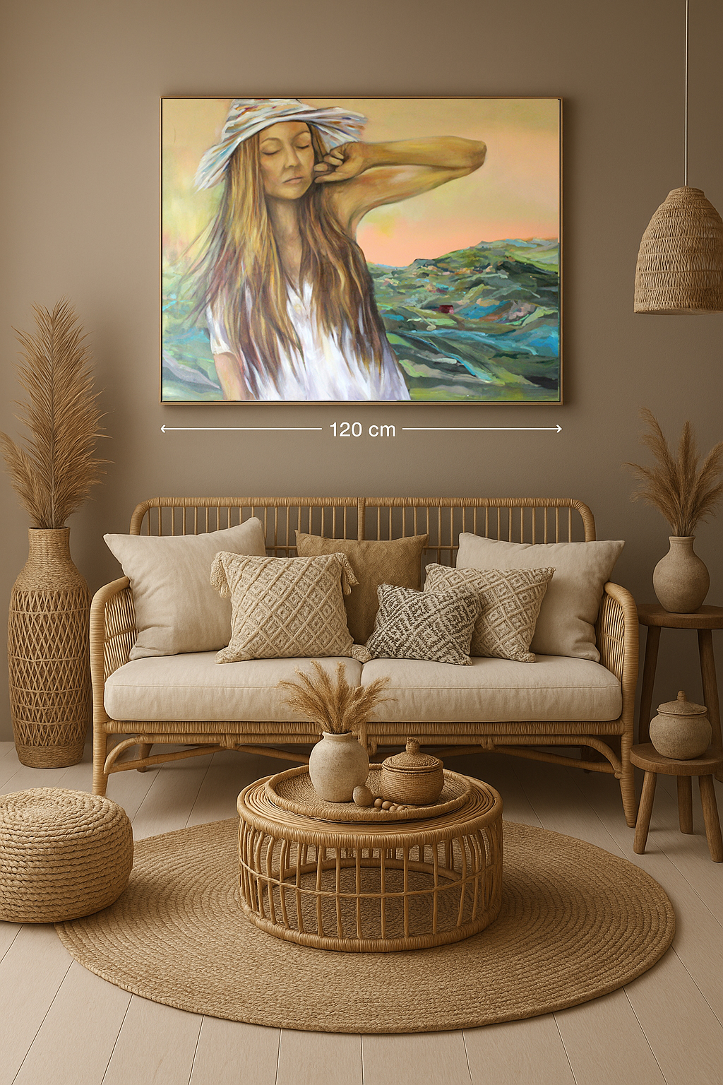 Lekkość chwili.. 80x120cm - obrazek 4