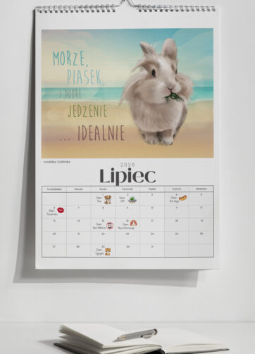 Kalendarz ścienny A4