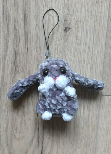 Brelok Szary Króliczek